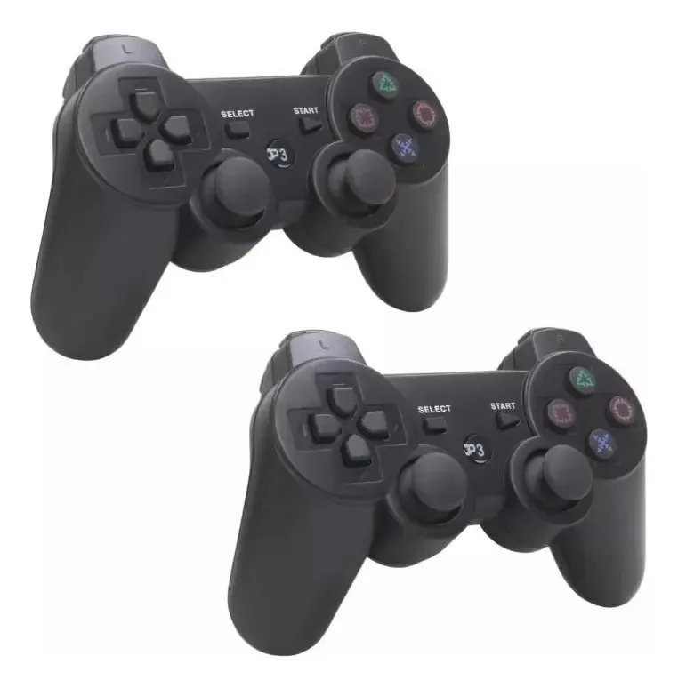 2 Controles Compatível Ps3 Doubleshock Wirelless Sem Fio