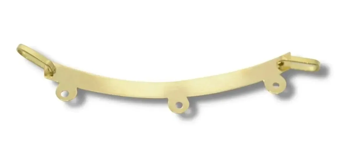 Canga Em Ouro 18k Para 3 Pingentes P174