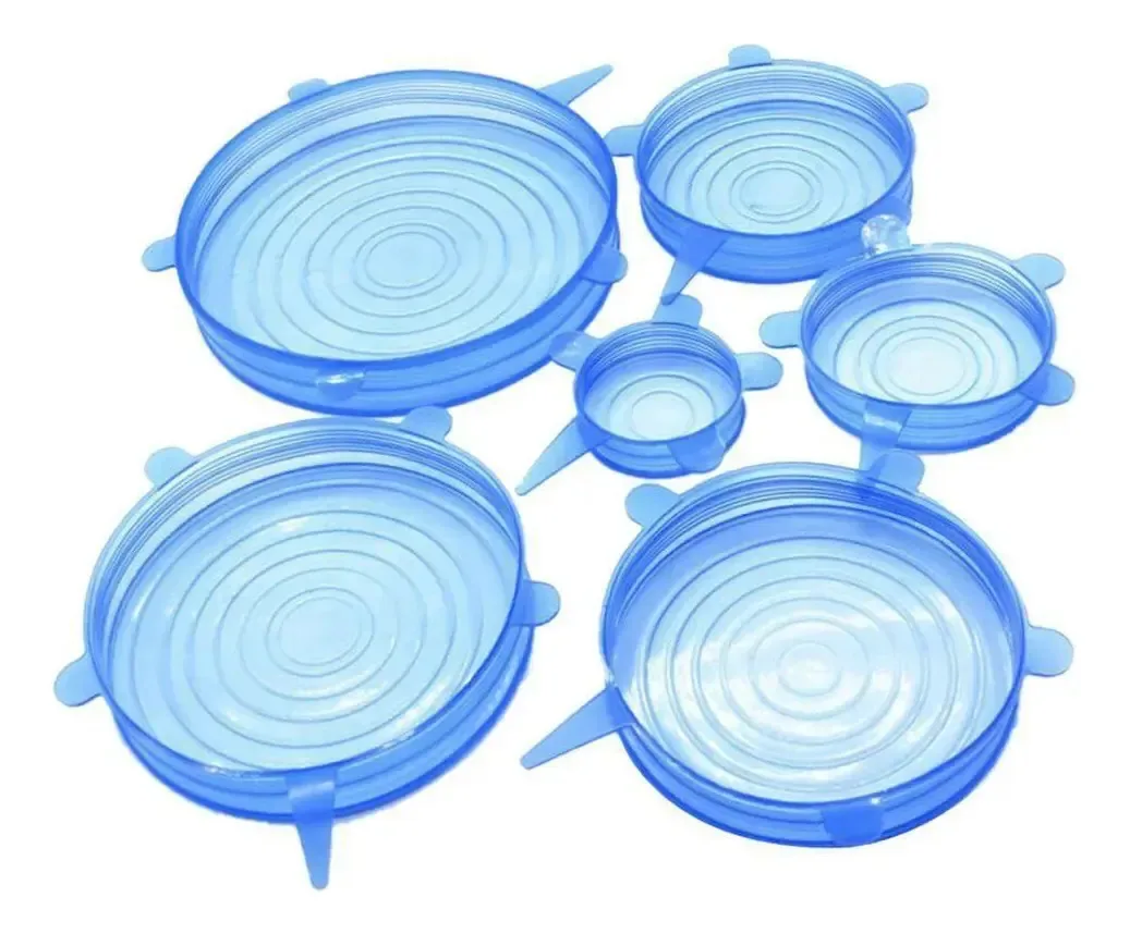 Kit 36 Tampas Panela Silicone Pote Forma Universal Elástica