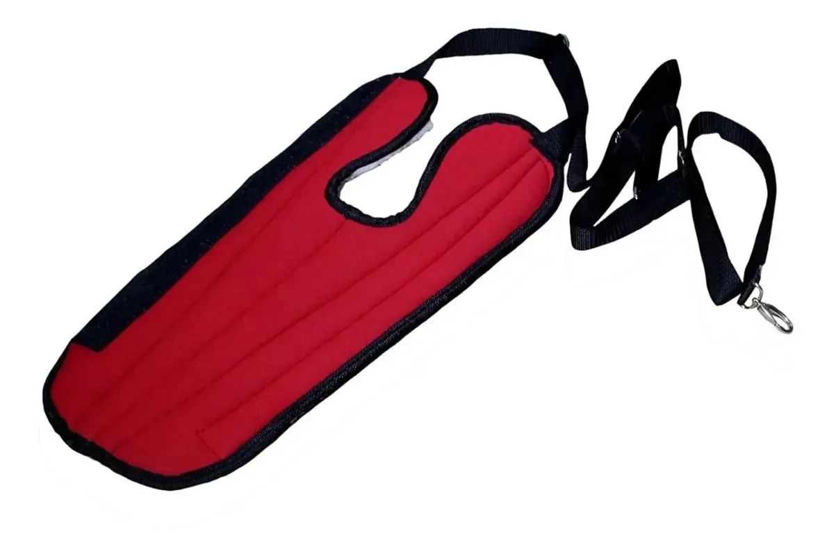 Protetor De Rabo Para Cavalos E Mulas Em Neoprene E Forrado Cor Vermelho