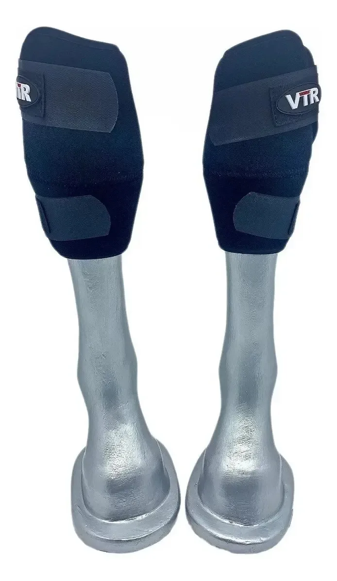 Joelheira Cavalo Vaquejada Proteção Profissional Preto