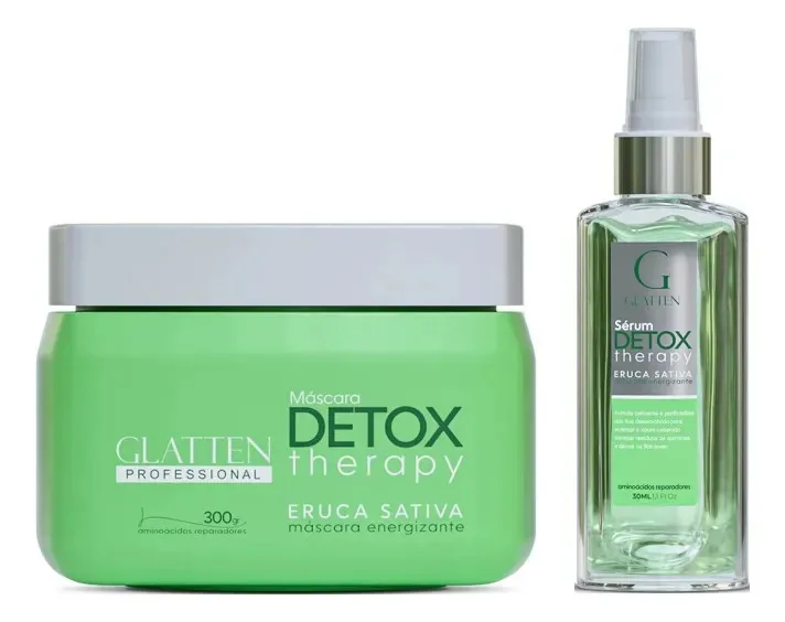 Glatten Detox Therapy Máscara E Sérum