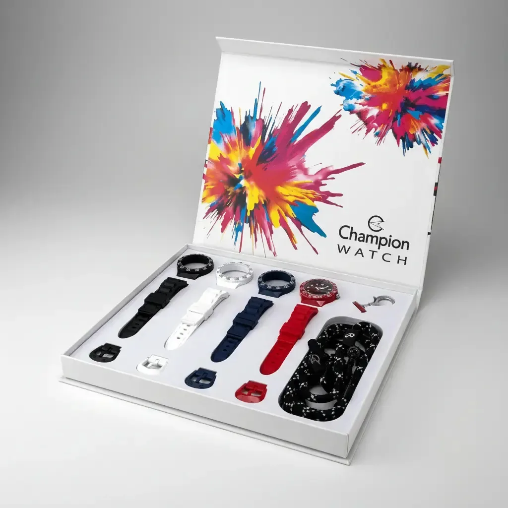 Relogio Troca Pulseiras Unissex Champion Original Kit1