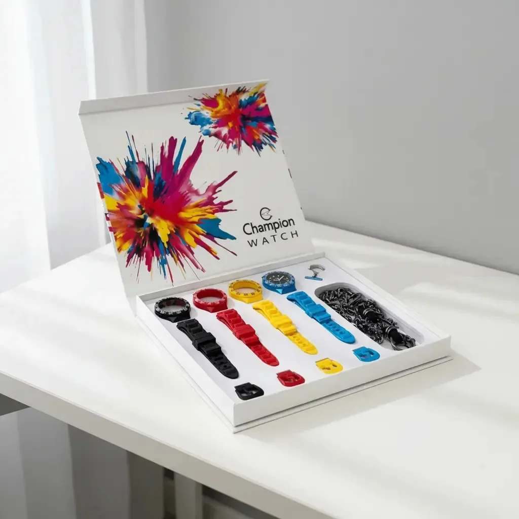 Relogio Troca Pulseiras Unissex Champion Original Kit 2