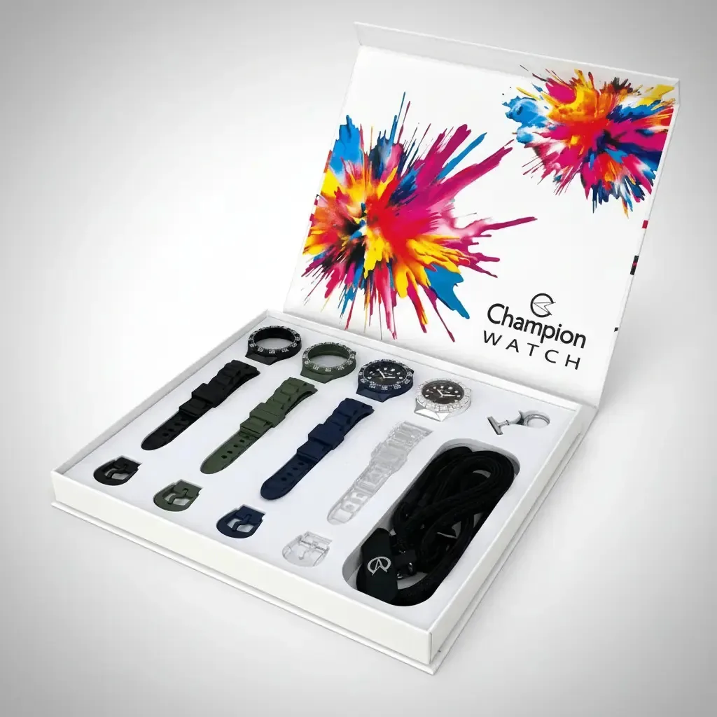 Relogio Troca Pulseiras Unissex Champion Original Kit6