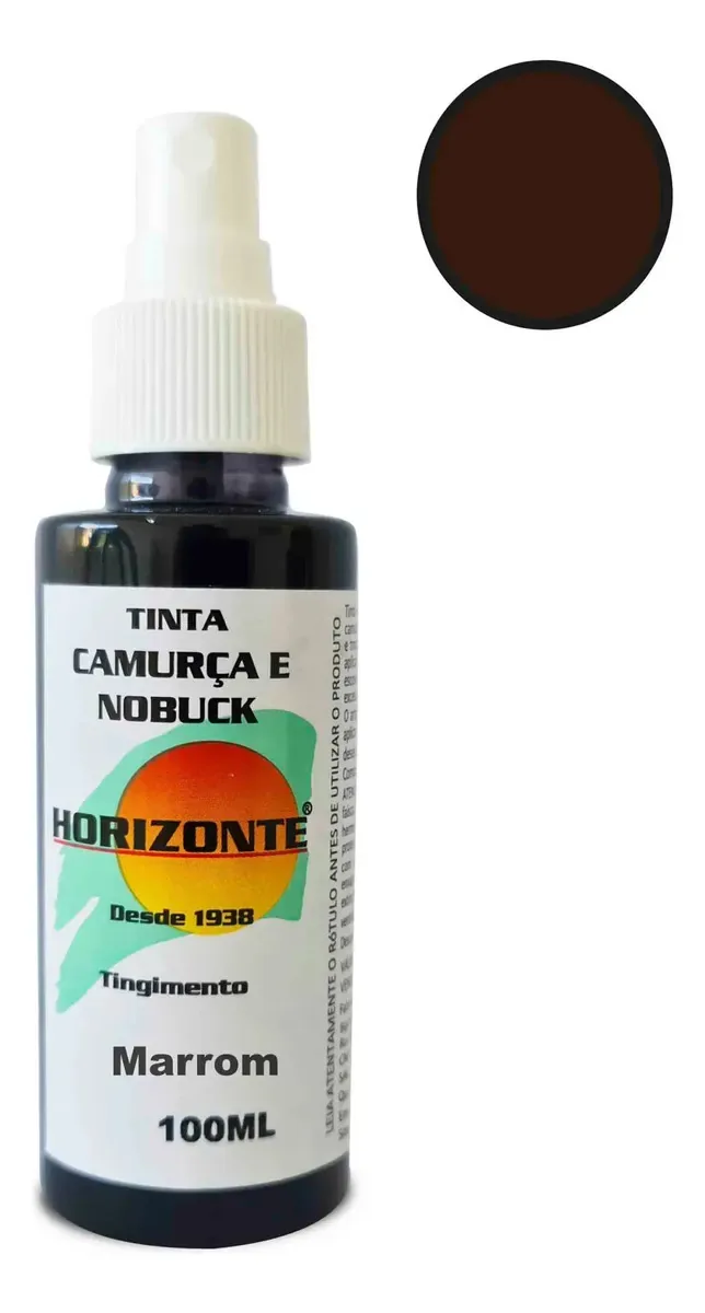 Tinta Para Camurça Ou Nobuck Horizonte Cor Marrom