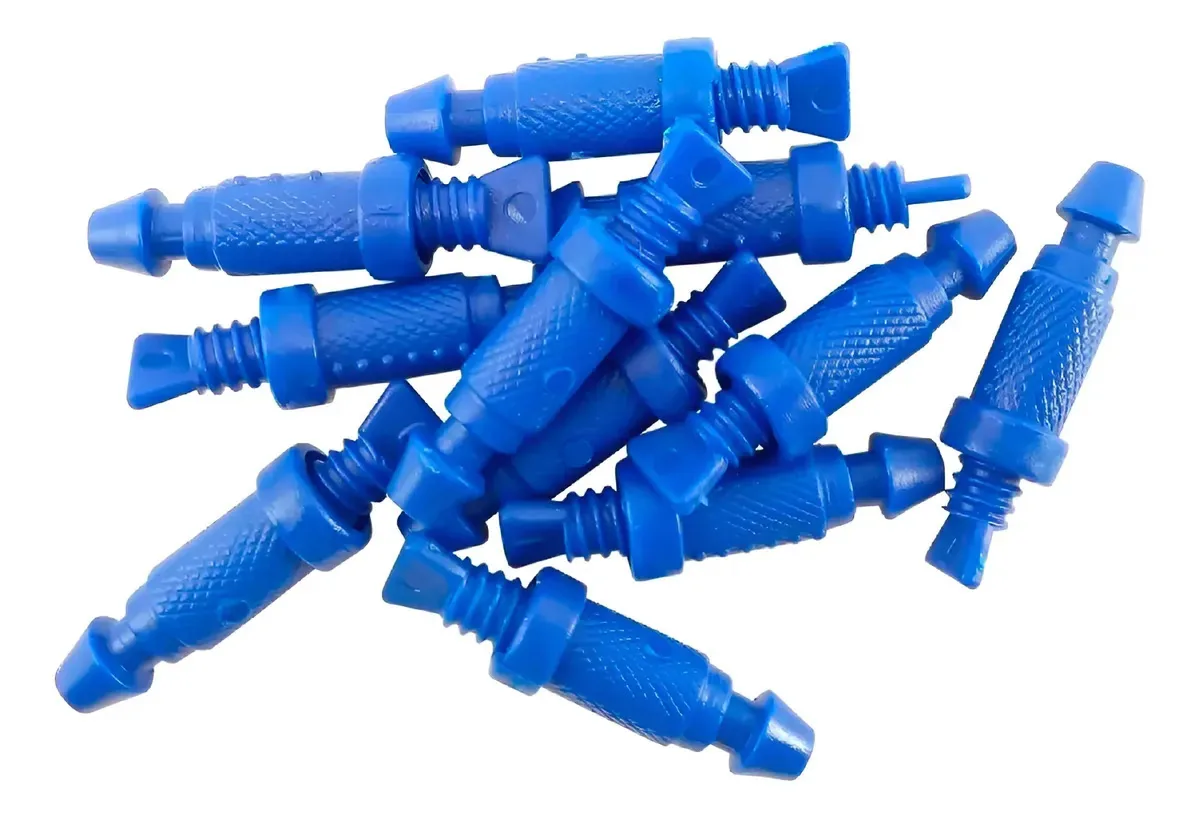 Bico Gotejador Irrigação Gotejamento Regulável - 1000un Azul