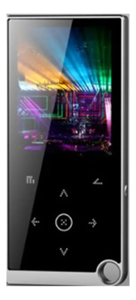 Leitor de música MP3 sem perdas Testrgre Bluetooth 5.0 Walkman de áudio portátil de alta fidelidade com FM/e-book/gravador/reprodutor de vídeo MP4 (cinza prateado)