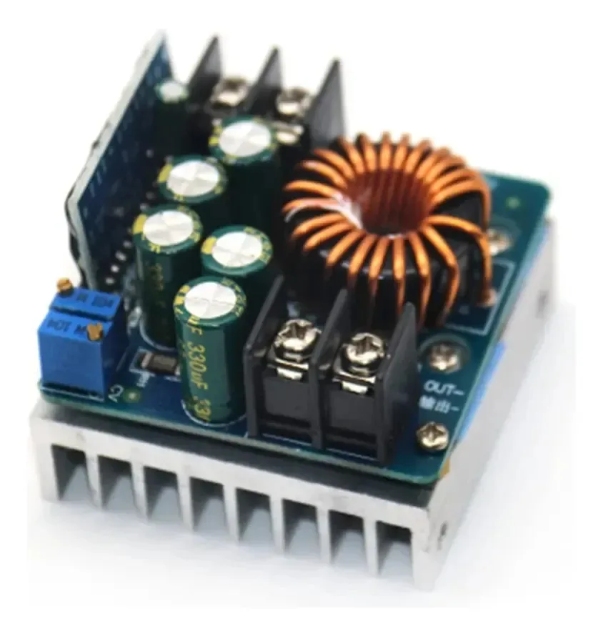 Conversor redutor de alta potência Dinio Dc-dc 400w Dc 10v-60v Tensão constante Corrente constante ajustável