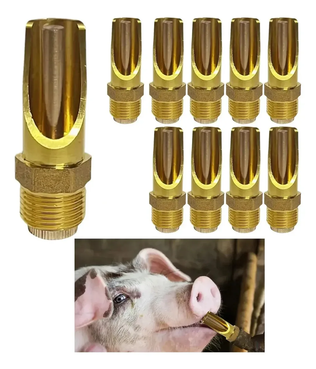 Kit de 10 bebedouros automáticos para porcos de fazenda