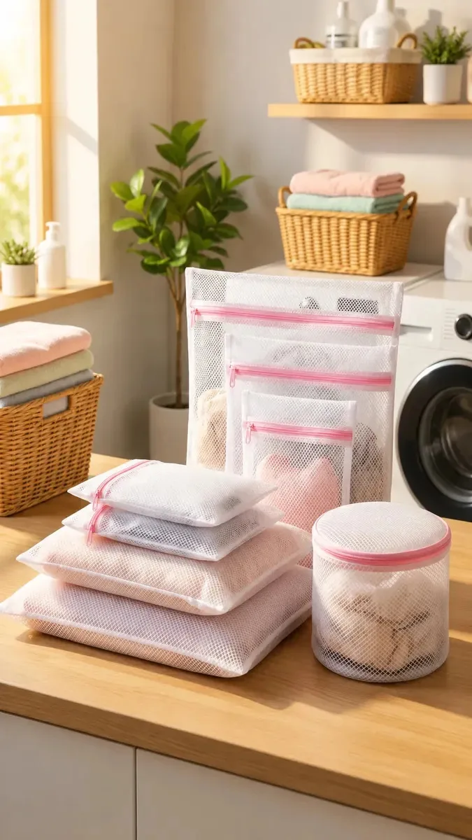 Pacote: 6 bolsas para lavar roupas delicadas, bolsa de lavagem, malha protetora, roupas íntimas, meias, roupas para bebês, lavadora e secadora reutilizáveis, com zíper, Dadis Boutique Premium Home...