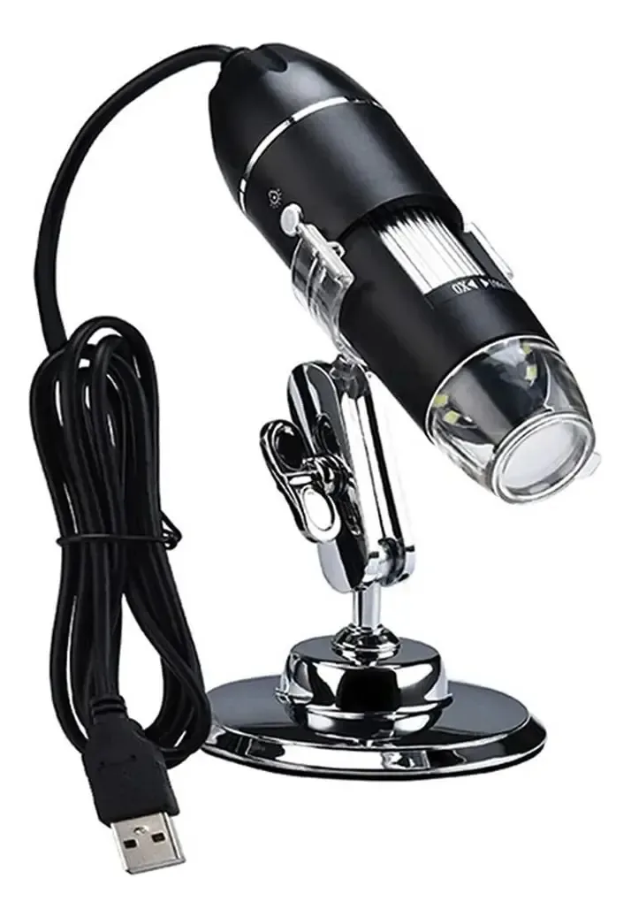 Acessórios de microscópio digital portátil Gerrit 1600x 3 em 1 com acessórios de microscópio digital eletrônico portátil