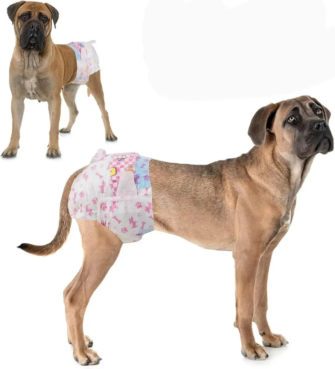 20 unidades de fraldas descartáveis para cães, fraldas descartáveis para treinamento de cachorros