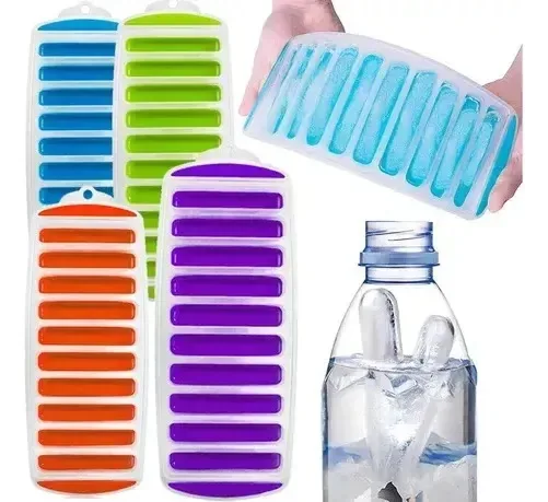 Balde de gelo com fundo de silicone para garrafas de gelo