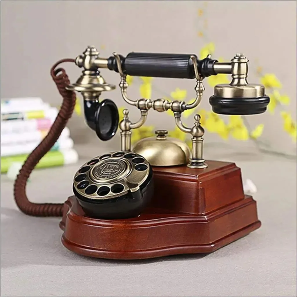 Telefone Cmjsgg Europeu Retrô Casa Vintage Antigo Criativo Telefone Fixo Assento,a
