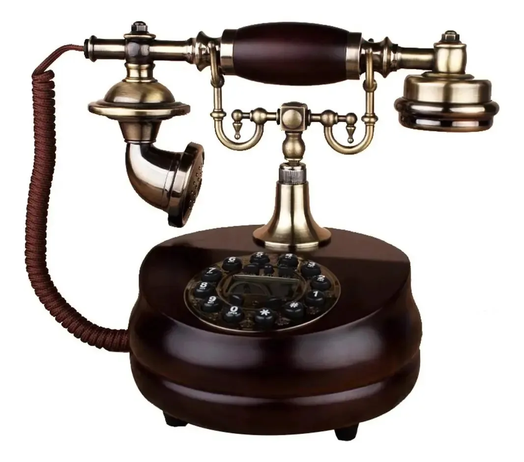 Cmjsgg Telefone Europeu Retrô Casa Vintage Antigo Criativo Telefone Fixo Assento