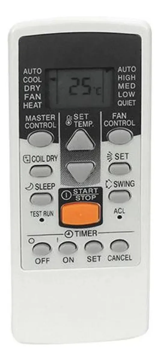 Controle Remoto Ar Condicionado Split Fujitsu Ar-je4 Ar-jet5