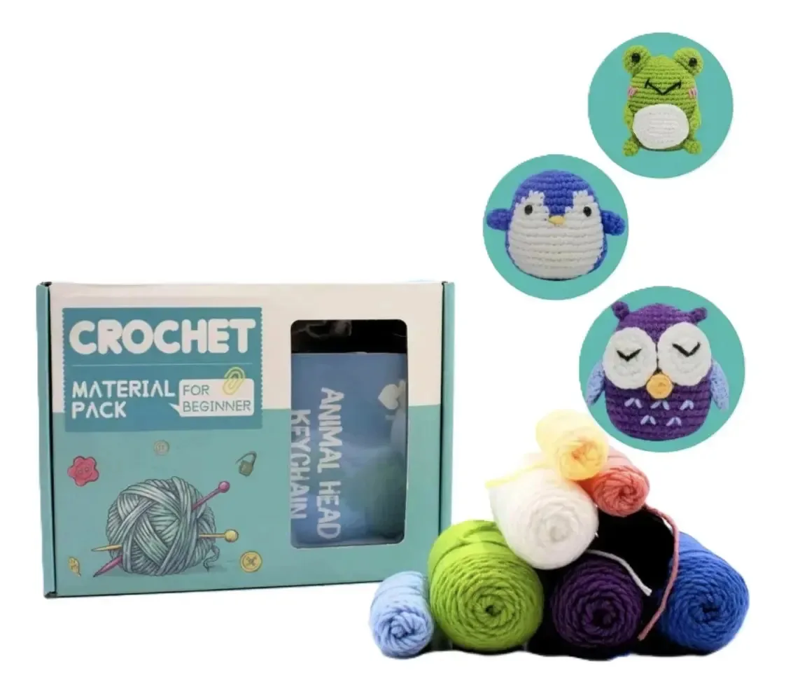 Kit Amigurumi Caixa Completo P/ Iniciantes Bichinhos 3 Model