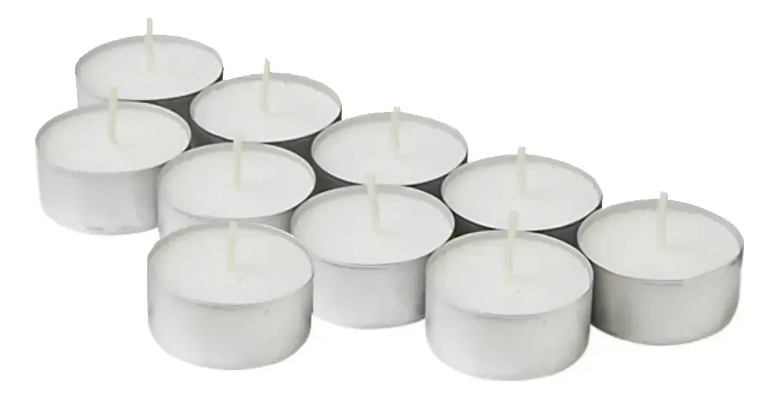 Velas flutuantes Rincon Himalaya Tea Light - 50 velas, 4 horas, brancas