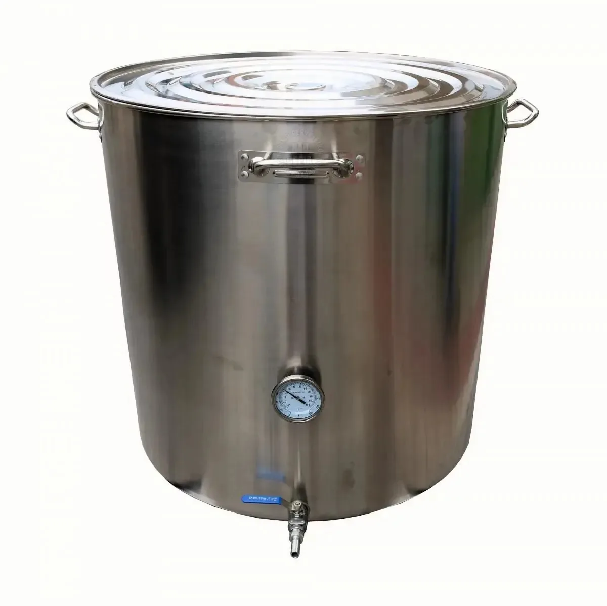 Panela Inox 260 Litros + Válvula + Termômetro