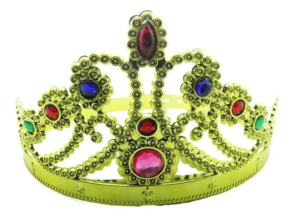Coroa Tiara Bloco Carnaval Dourado Festa Fantasia Princesa