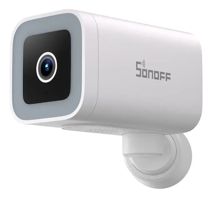 Câmera Segurança Wifi Inteligente Externa Sonoff Cam-b1p App Branco