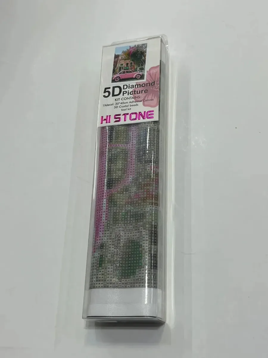 Kit de pintura de diamantes 30x40 rosa Car