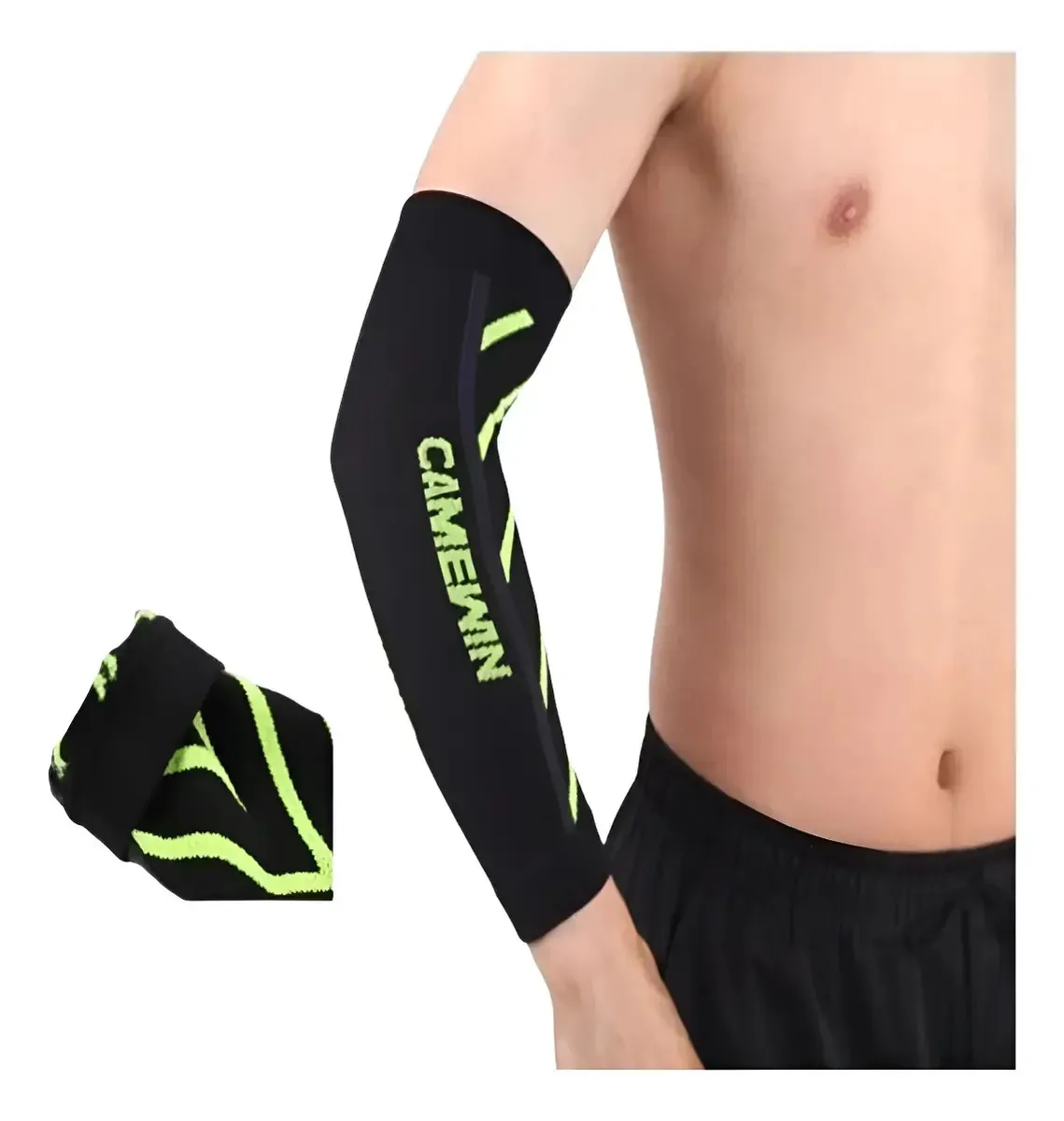 Manguito Esportivo Compressão Beach Tennis Ciclismo Corrida Manguito Feminino, Manquito Masculino