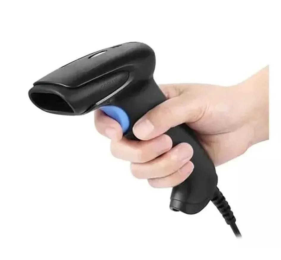 Leitor de código de barras a laser USB com fio