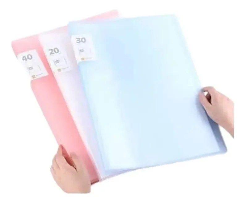 Pasta transparente com 20 capas A3