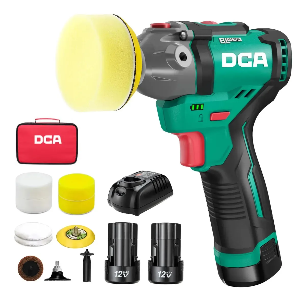 Polidor de amortecedor sem fio Dca 12V, mini polidor