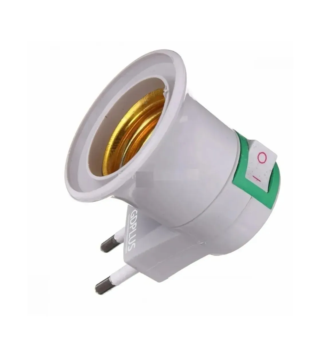 Soquete de lâmpada E27 com plugue e interruptor