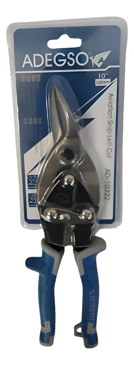 Tesoura de aviação Adegso Blue 10 Left
