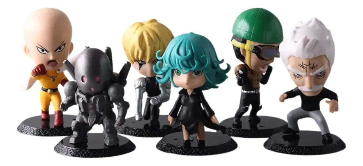 Conjunto de bonecos da coleção One Punch Man Saitama