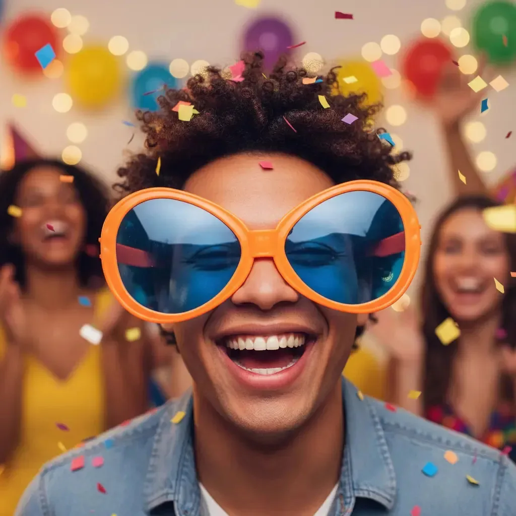 Oculos Gigante De Itú Zé Bonitinho Festa Carnaval Multicolorido Óculos Gigante