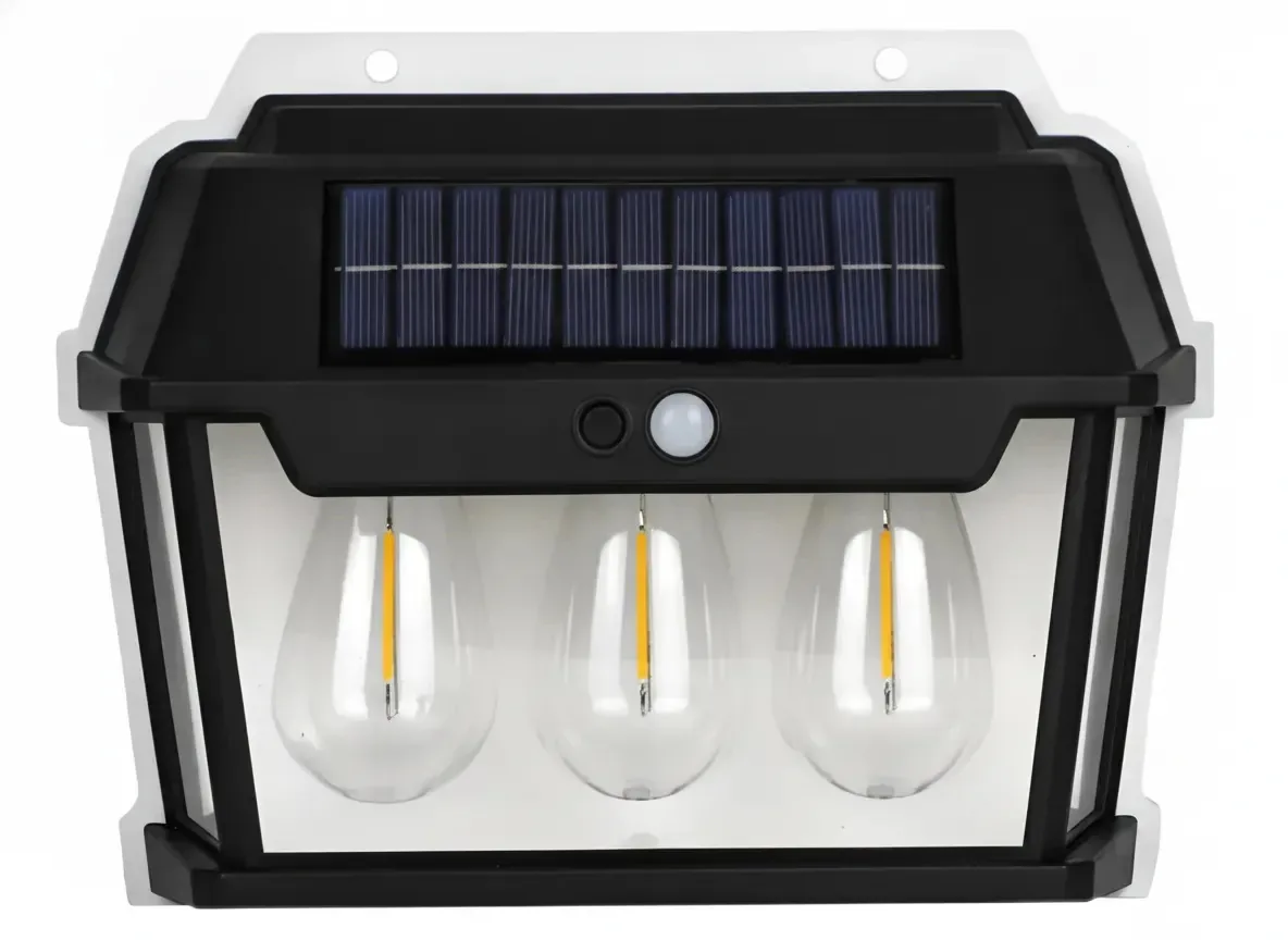 Lanternas solares, luzes solares externas, sensor de movimento, lâmpadas solares, portões de jardim, luminária de parede Ip65, 600 lúmens, recarregável, disparo