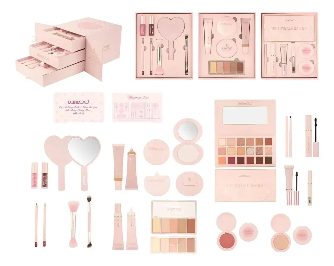 Kit de maquiagem completo Kevin & Coco Vanity Box