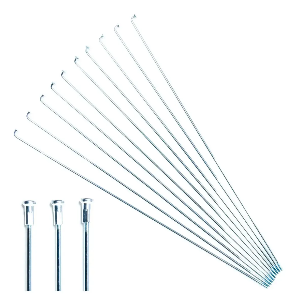 Kit Raios Zincados para Bicicleta Aro 26 HWK 265mm x 2,5mm com 36 Unidades