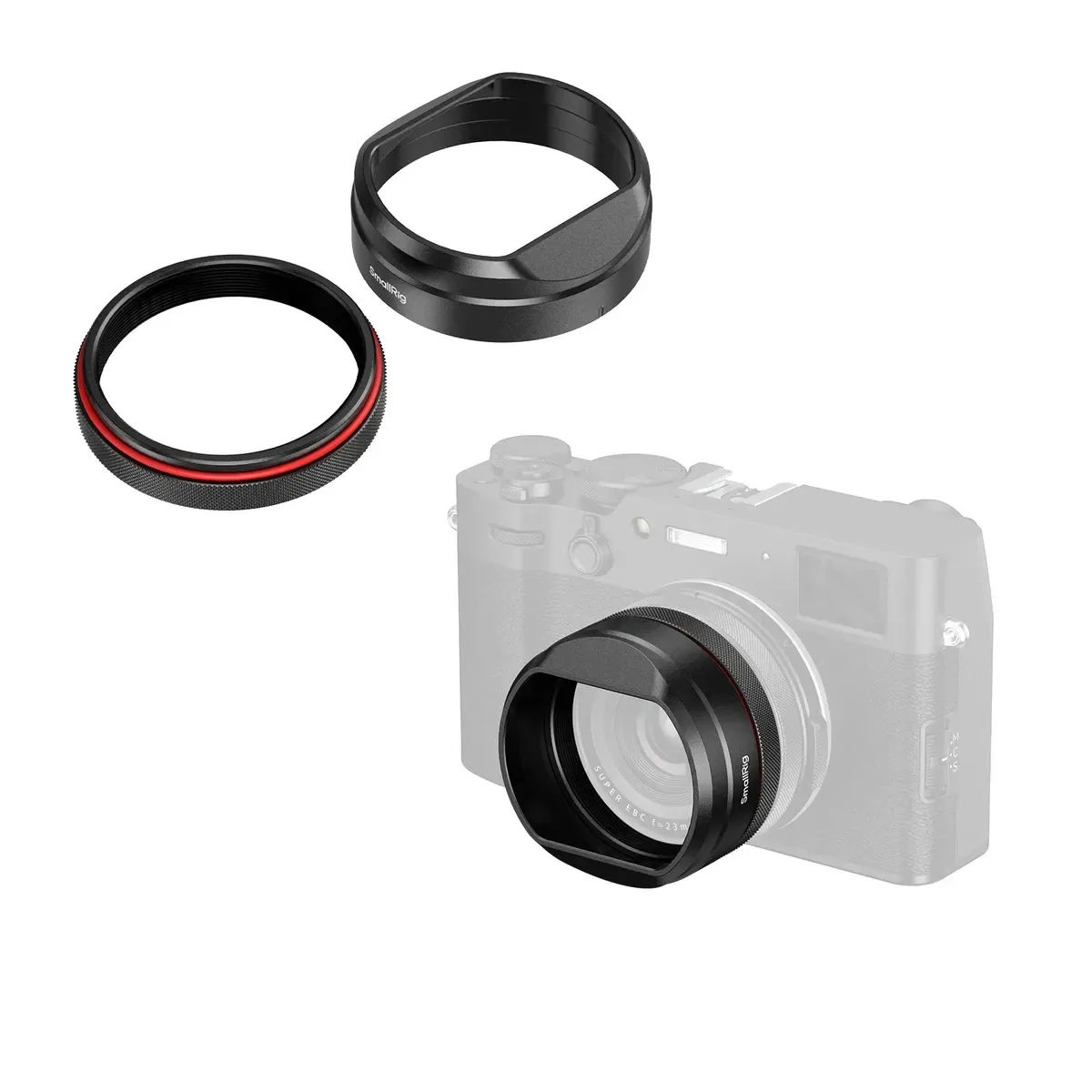 Capuz de lente quadrada SmallRig X100VI, protetor solar, capuz de proteção para FUJIFILM X100VI/X100V - 5848