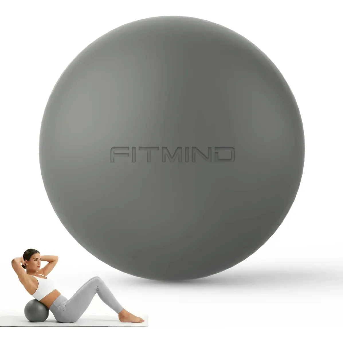 Bola de Pilates Fitmind de 8 polegadas, bola pequena de Pilates
