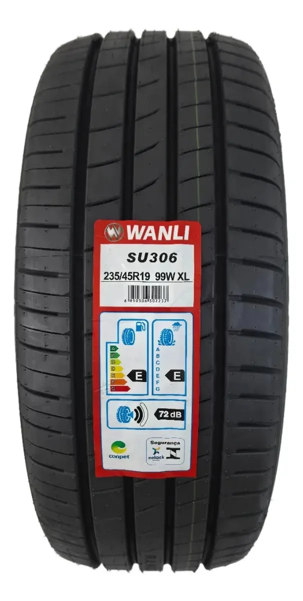 Pneu Wanli SU306 EV 235/45 R19 99W XL Para Carros Elétricos e Híbridos