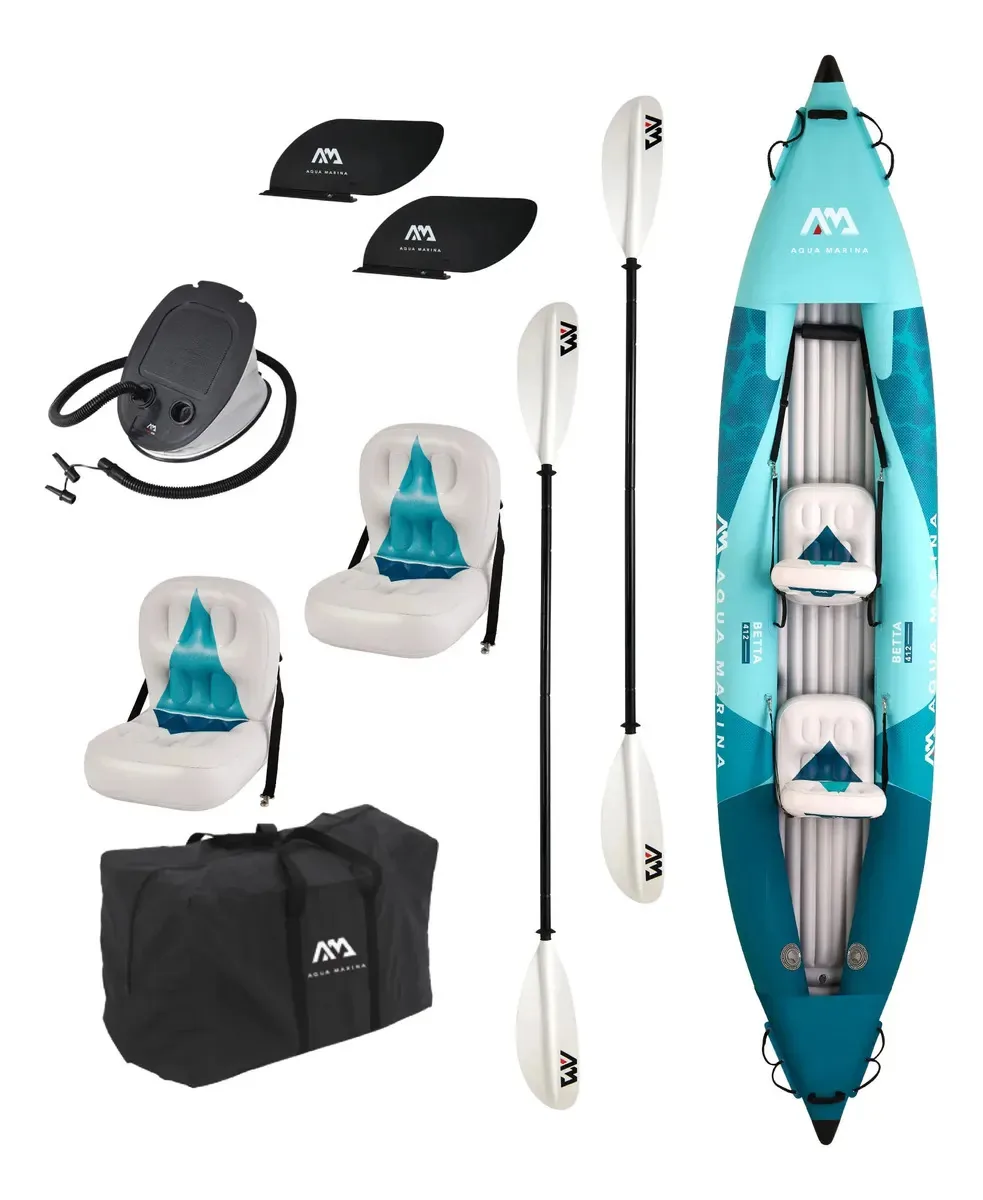 Caiaque inflável duplo Betta 13' 6 Aqua Marina Blue