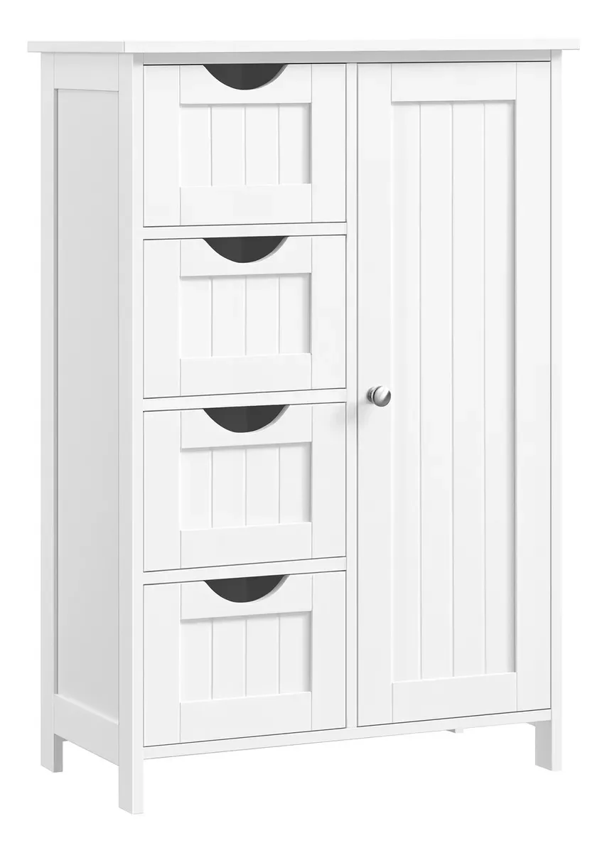 Armário para lavanderia Vasagle LHC41W de 81cm x 30cm branco-nuvem
