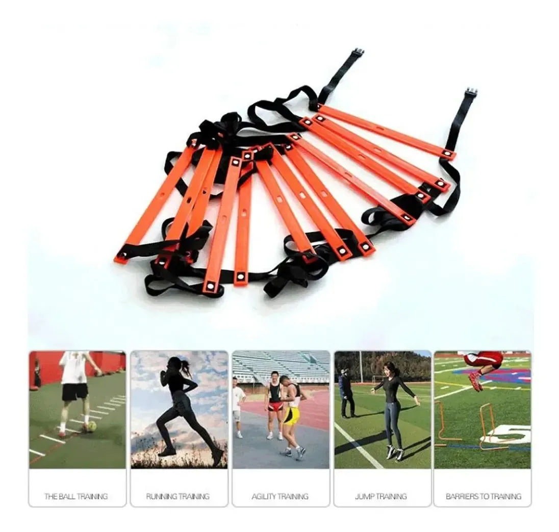 Escada de agilidade Escada de treinamento ágil, escada de agilidade dobrável, equipamento de ginástica esportiva, escada de treinamento de velocidade adequada para cenários de treinamento