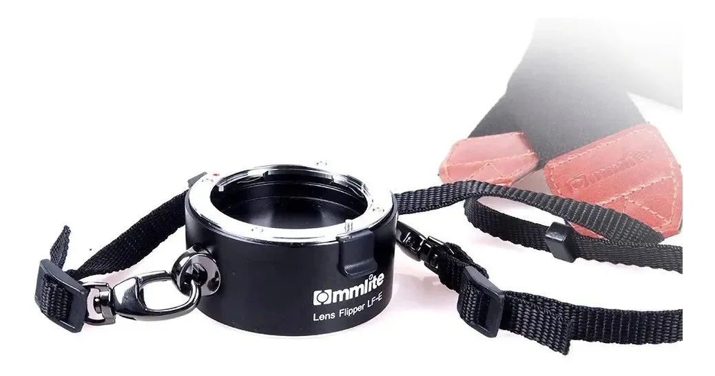 Suporte Adaptador Flipper Commlite Duplo Lente Sony E 0.1 Mm