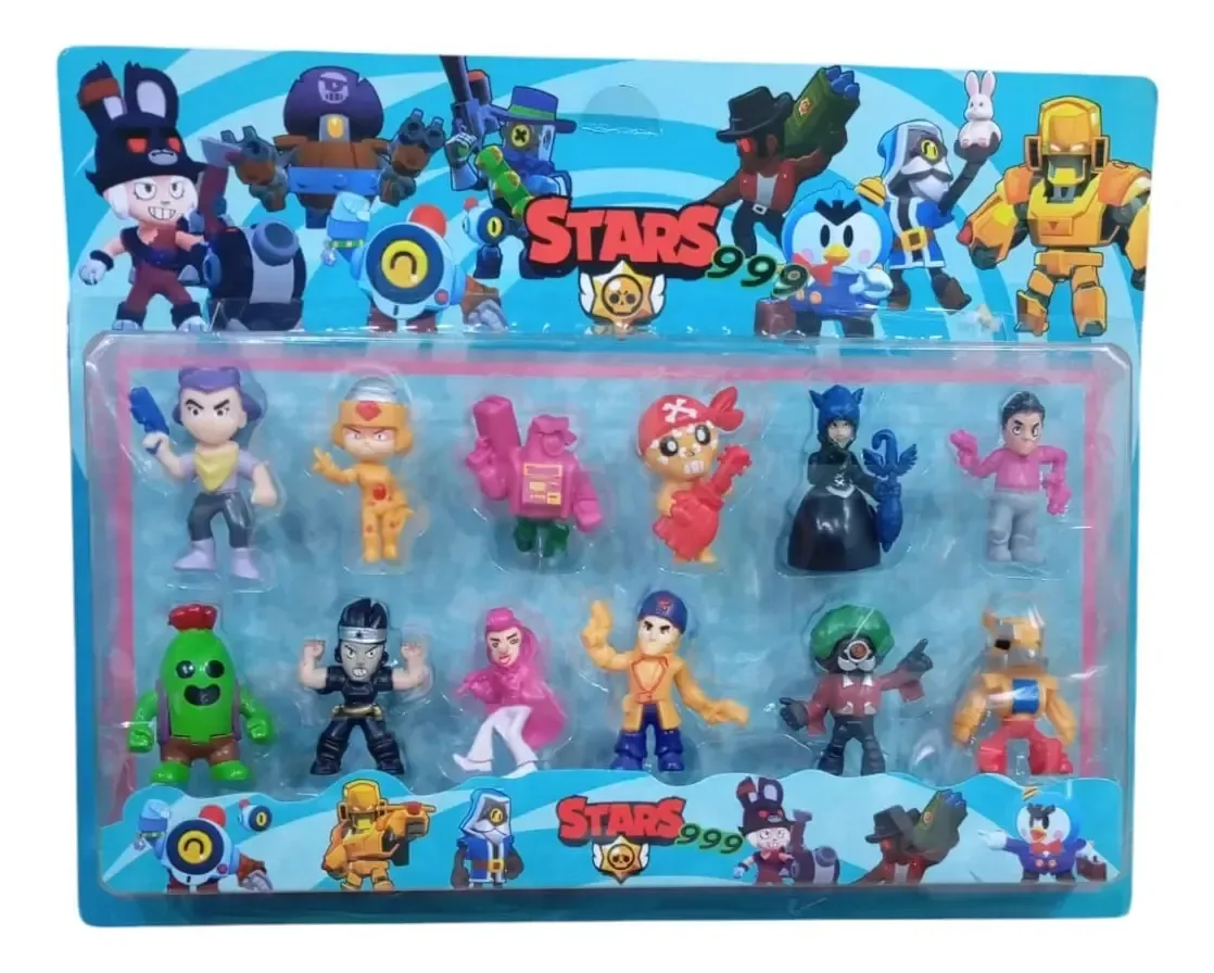 Kit 12 Bonecos Jogo Brawl Stars
