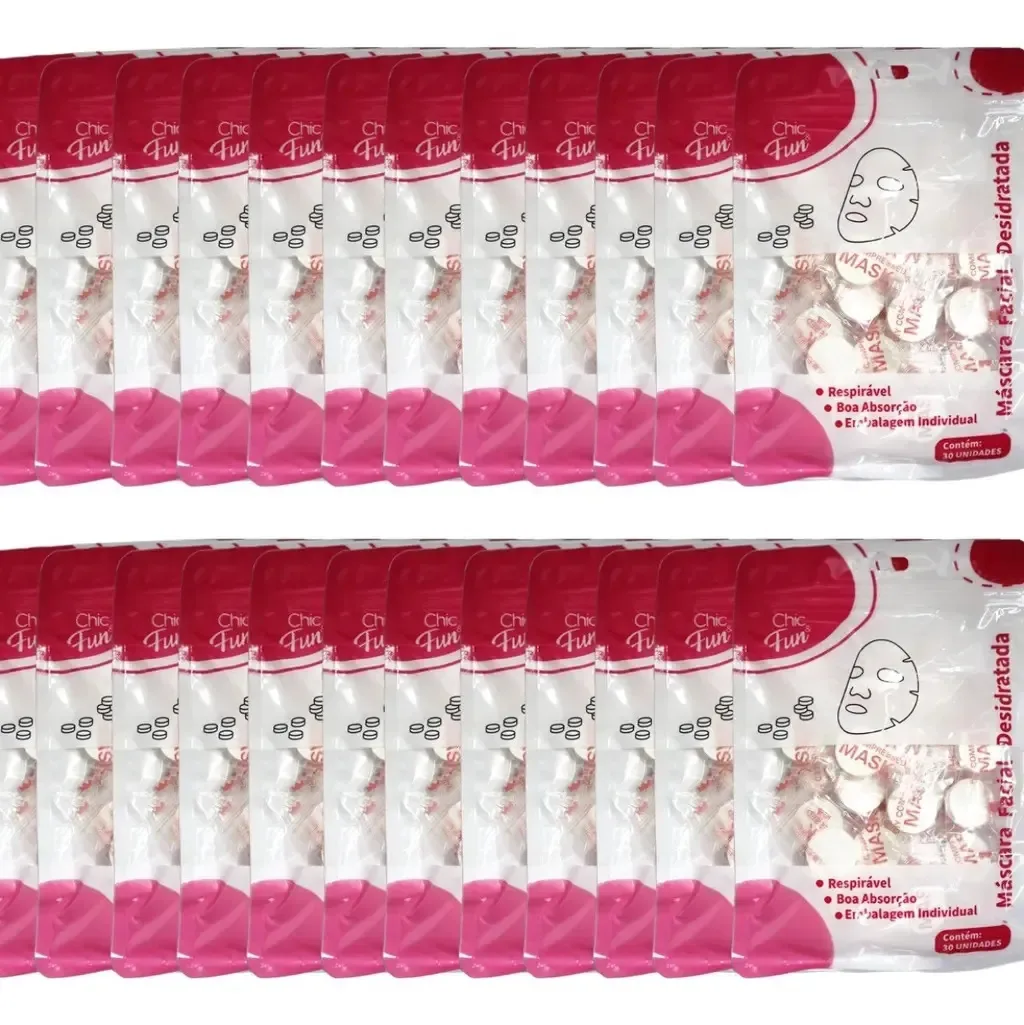 1500un Máscaras Descartável Desidratada Para Facial Limpeza