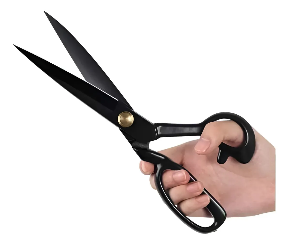 Tesoura Costura Titanium Profissional Alfaiate 11 Cissymo Preto