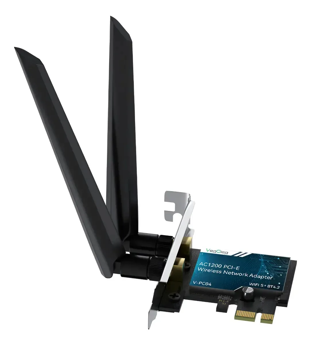 Placa de rede PCI-e Veggieg Wireless Wi-Fi 5+ Bluetooth 4.2