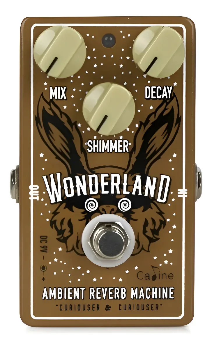 Pedal Guitarra Caline Wonderland Reverb Shimmer + + Marrom